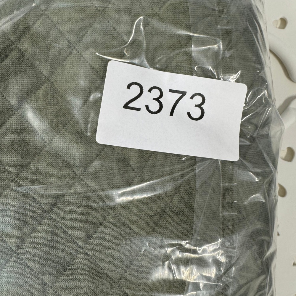 LL Bean Pullover Women Large Green Quilted Quarter Zip Sweatshirt 502745 Outdoor - Picture 12 of 12